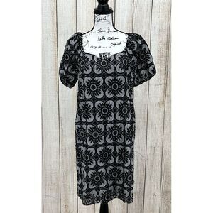 Ann Taylor Black Lace Cocktail Dress Size 10 Petite‎ Floral Short Sleeve NWT